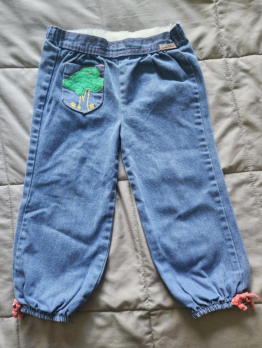 Vintage 80s Toddler Girl Jeans, Teenie Genie By Marlowe